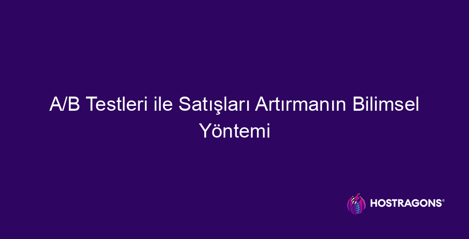 Научный способ увеличения продаж с помощью AB-тестов 9662 A/B-теста, научный способ увеличения продаж, позволяют вам оптимизировать ваши маркетинговые стратегии. В этой записи блога подробно объясняется, что такое A/B-тестирование, как оно работает и почему оно важно для увеличения продаж. Представлены факторы, которые следует учитывать при проведении A/B-тестов, лучшие инструменты и успешные примеры. Особое внимание уделяется пониманию целевой аудитории, методам анализа данных и избеганию распространенных ошибок. Статья также призвана помочь вам эффективно использовать этот мощный метод, предоставляя информацию о будущем A/B-тестирования и извлеченных уроках.