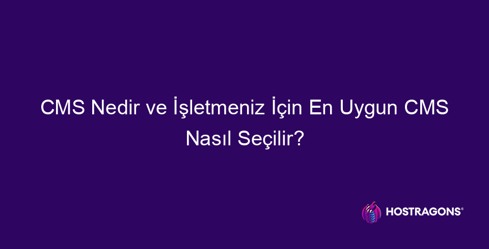 CMS என்றால் என்ன, உங்கள் வணிகத்திற்கு மிகவும் பொருத்தமான CMS ஐ எவ்வாறு தேர்வு செய்வது 9944 CMS என்றால் என்ன? உங்கள் வணிகத்திற்கு மிகவும் பொருத்தமான CMS ஐத் தேர்ந்தெடுப்பது வெற்றிகரமான ஆன்லைன் இருப்புக்கு மிகவும் முக்கியமானது. இந்த வலைப்பதிவு இடுகை, CMS என்றால் என்ன? இது பல்வேறு வகையான CMS மற்றும் அவற்றின் அடிப்படை அம்சங்களை ஆராய்கிறது, கேள்விக்கு விரிவான பதிலை வழங்குகிறது. இது ஒரு CMS ஐத் தேர்ந்தெடுக்கும்போது என்ன கருத்தில் கொள்ள வேண்டும், உங்கள் இலக்கு பார்வையாளர்களுக்கு சரியான CMS ஐ எவ்வாறு தீர்மானிப்பது மற்றும் மிகவும் பிரபலமான CMS தளங்களின் ஒப்பீட்டு பகுப்பாய்வு பற்றிய தகவல்களையும் வழங்குகிறது. CMS இன் நிறுவல் மற்றும் பயன்பாடு, அதன் நன்மைகள் மற்றும் தேர்வு செயல்பாட்டின் போது செய்யப்படும் பொதுவான தவறுகள் ஆகியவையும் உள்ளடக்கப்பட்டுள்ளன. இதன் விளைவாக, சரியான CMS-ஐத் தேர்ந்தெடுப்பதற்கான இறுதிப் படிகளைக் கற்றுக்கொள்வதன் மூலம், உங்கள் வணிகத்திற்கு மிகவும் பொருத்தமான தளத்தை நீங்கள் தீர்மானிக்க முடியும்.