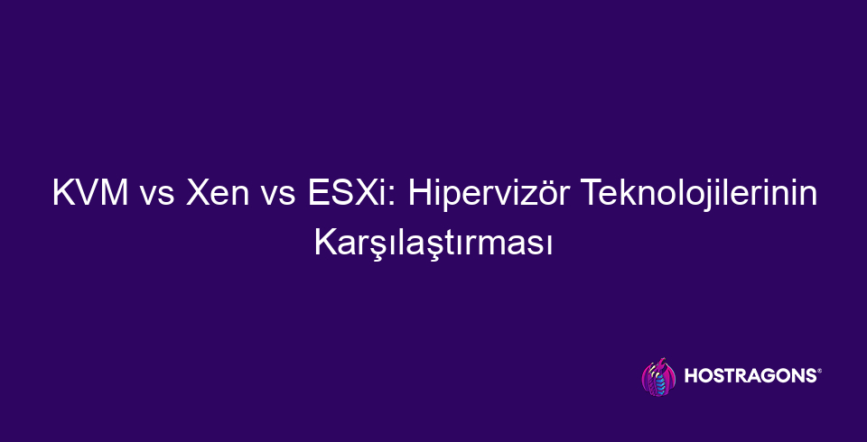 Porovnání technologií hypervizoru kvm vs xen vs esxi 9839 Tento příspěvek na blogu srovnává KVM, Xen a ESXi, přední technologie hypervizorů ve světě virtualizace. V KVM vs review je podrobně rozebráno technologické pozadí, výhody, nevýhody a analýza výkonu každého hypervizoru. Zatímco jsou zdůrazněny klíčové rozdíly mezi KVM a Xen, zkoumány jsou funkce a scénáře použití nabízené ESXi. Kromě toho jsou nastíněny výhody a nevýhody používání KVM, aspekty hypervizoru Xen, které je třeba vzít v úvahu, a systémové požadavky pro každý hypervizor. Dotýká se také osvědčených postupů, které čtenáře vedou k tomu, který hypervizor by měl být v jakých situacích preferován. Na závěr jsou shrnuty hlavní body, které je třeba znát při výběru hypervizoru a které vám pomohou učinit správné rozhodnutí.