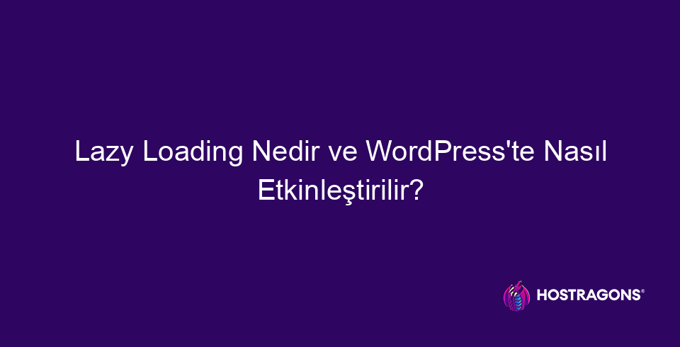 What is lazy loading and how to enable it in WordPress 9932 This blog post takes an in-depth look at Lazy Loading, a critical technique for improving your website's performance. It begins with the basic concepts and importance of Lazy Loading, and discusses its advantages and disadvantages. It then explains its technical foundations and working principle, showing step by step how to activate it in WordPress. The best plugins and tools, factors affecting optimization, common errors and solutions are detailed. Supported by performance analyses and sample applications, the post ends with 5 tips for improving your website with Lazy Loading.